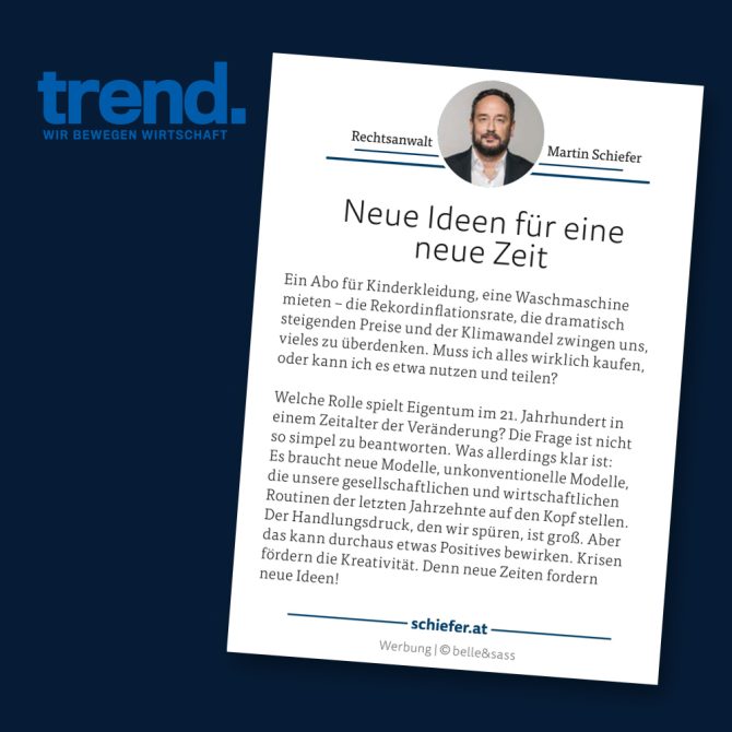 Neue Ideen für eine neue Zeit